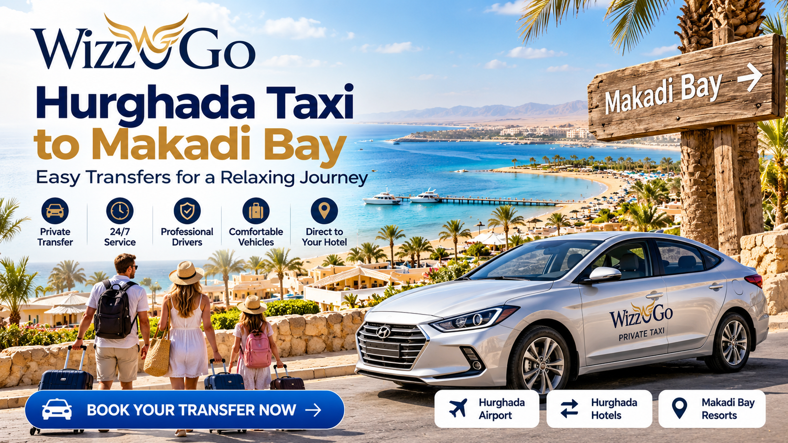 Hurghada Taxi to Makadi Bay private transfer